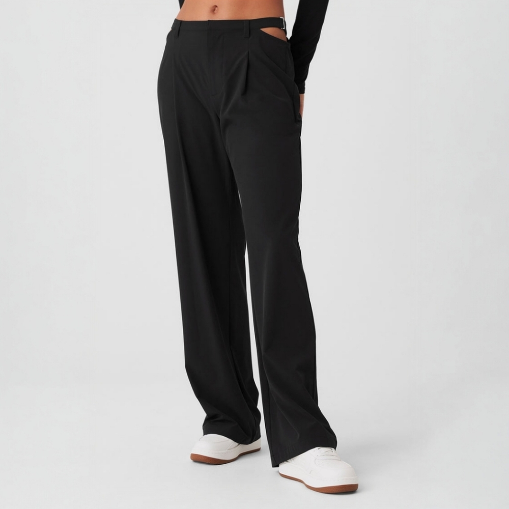 Alo Yoga Mid-Rise Showdown Trouser Pant M